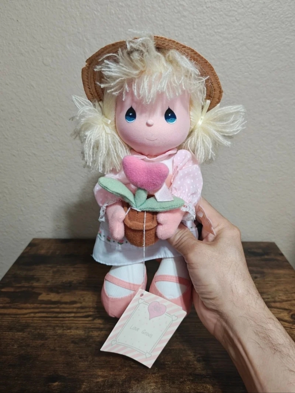 1988 Vintage Precious Moments Love Grows "Sweet Heart" Misty Doll Plush